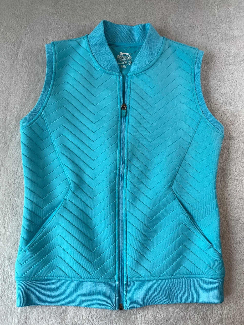 Slazenger Aqua Blue XS Women's Golf Vest Activewear Pickleball Tennis Everyday